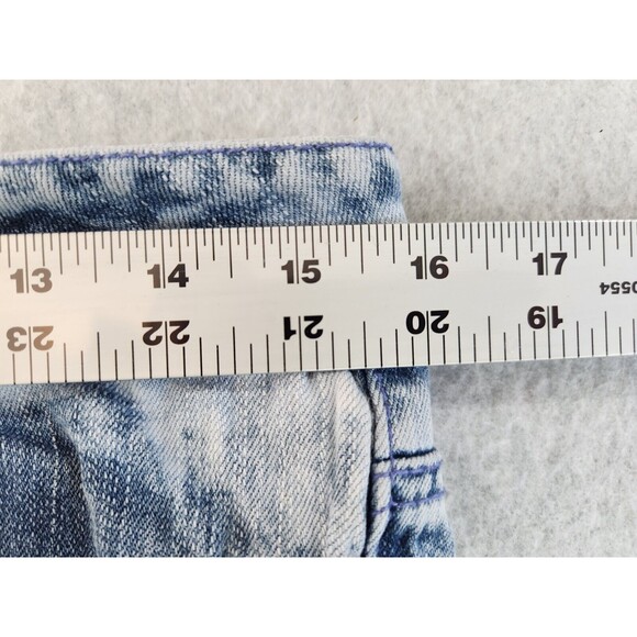 This is mine skinny Acid Washed denim 80s 90s jeans‎ SZ 9 Inseam 32.5" waist 32" - Picture 6 of 11
